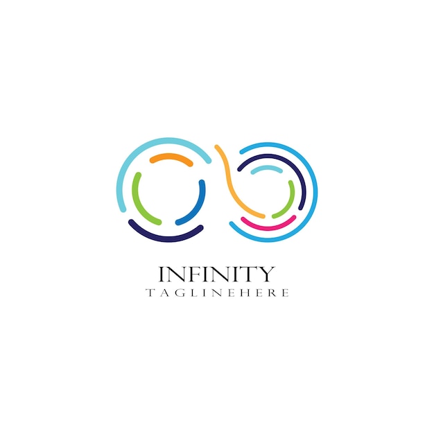 Infinity DesignInfinity logo Vector icono plantilla