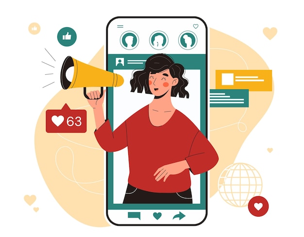 Influencer en las redes sociales