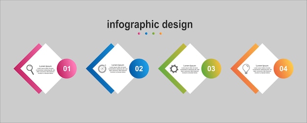 Vector info diseño gráfico negocio