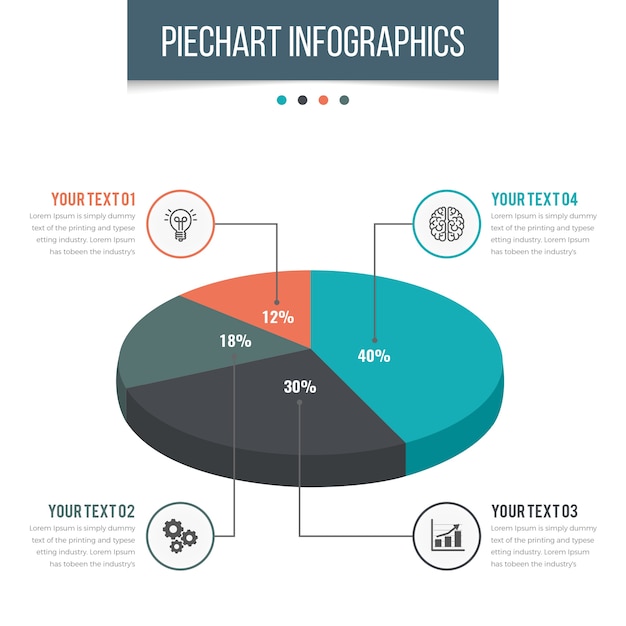 Infografía 3D PieChart