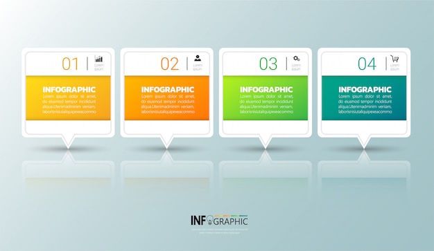 Infografía de 4 pasos.