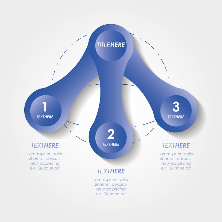 Vector infografía abstracta con bocetos de números