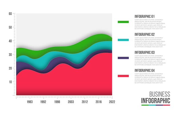 Vector infografía abstracta número opciones plantilla ilustración vectorial