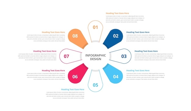 Vector infografía abstracta template concepto de línea de tiempo con diagrama de 4 pasos con opciones de pasos