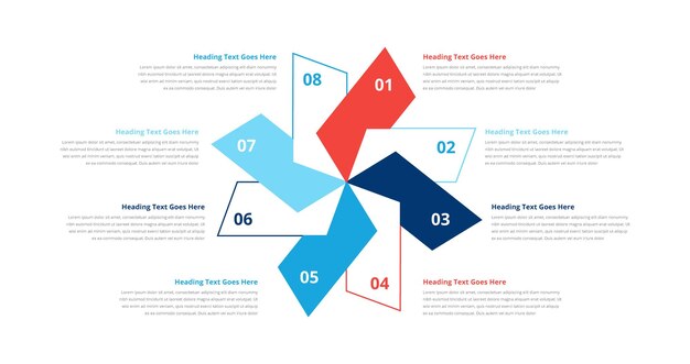 Infografía abstracta Template concepto de línea de tiempo con diagrama de 4 pasos con opciones de pasos