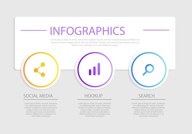 Vector infografía de antecedentes