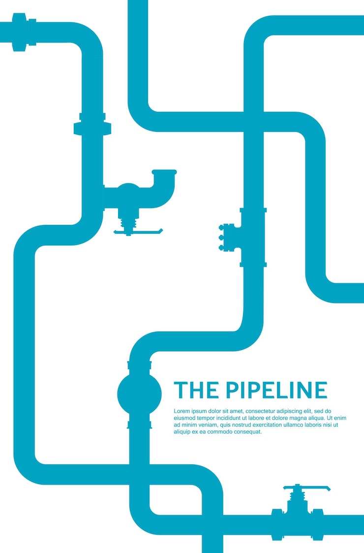 Vector infografía de canalización. diseño vectorial de válvula plana de aceite, agua o gas aislado en blanco.