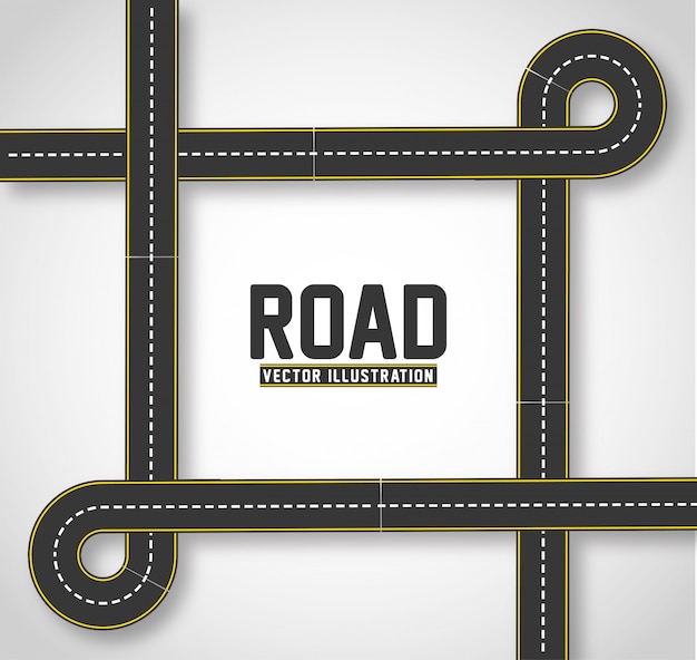 infografía de carreteras