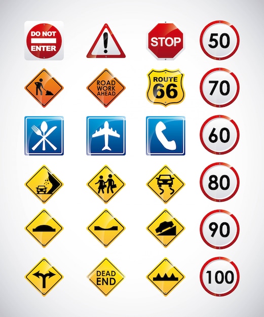infografía de carreteras