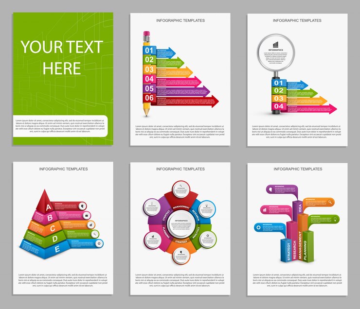 Vector infografía de colección. elementos de diseño.