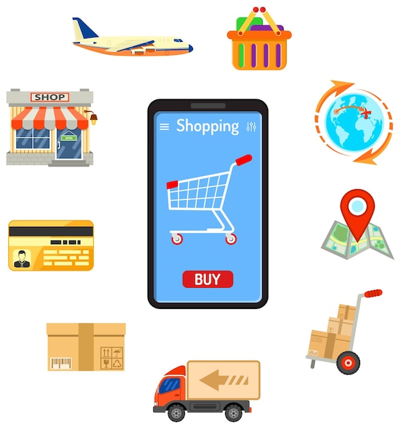 Infografía de compras en línea