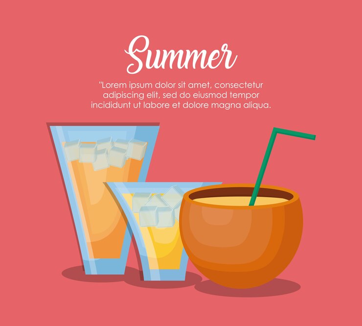 Vector infografía del concepto de verano