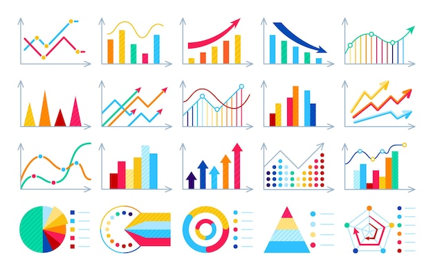 Infografía diagrama plan gráfico colorido conjunto plano