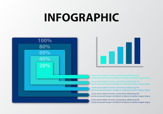 Infografía de diseño gráfico visualización de datos.