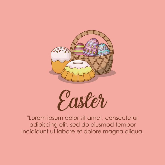 Infografía de diseño de pascua