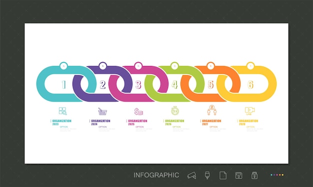 Infografía con diseño de pasos