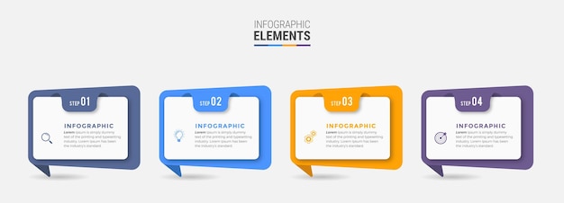 Infografía con diseño de pasos