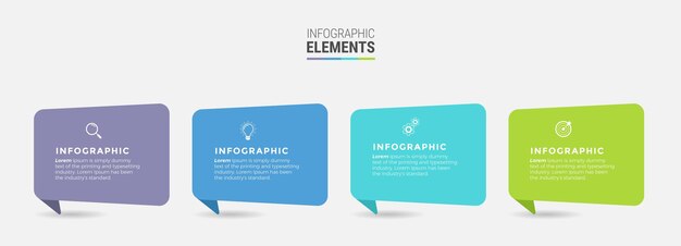 Infografía con diseño de pasos