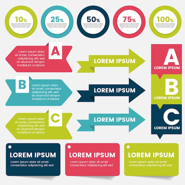 Vector infografía diseño plantilla vector