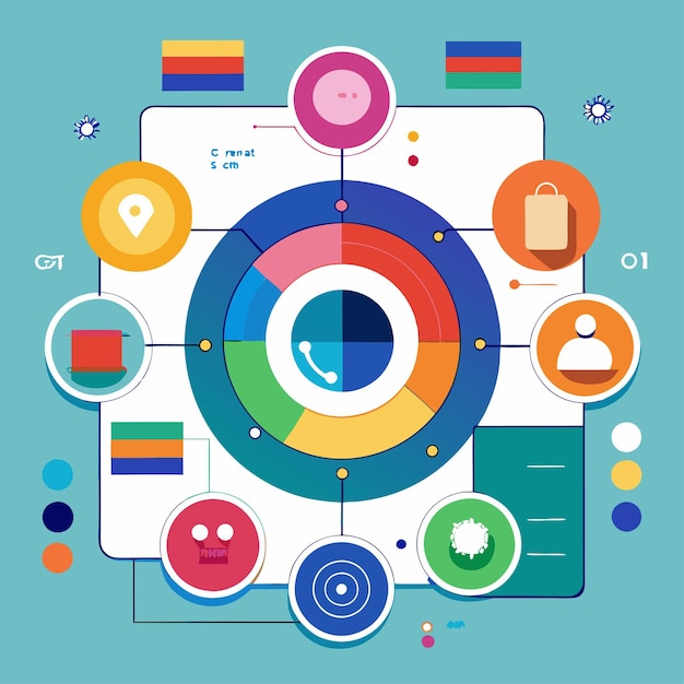 Infografía del esquema de combinaciones de colores