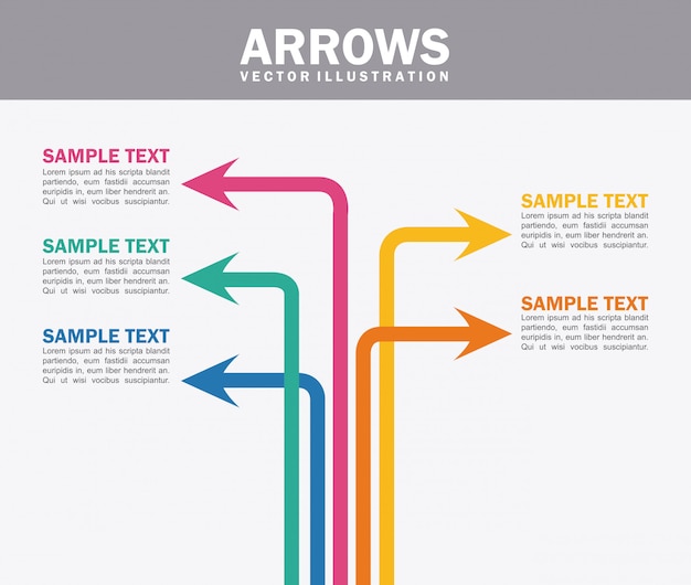 Infografia de flechas