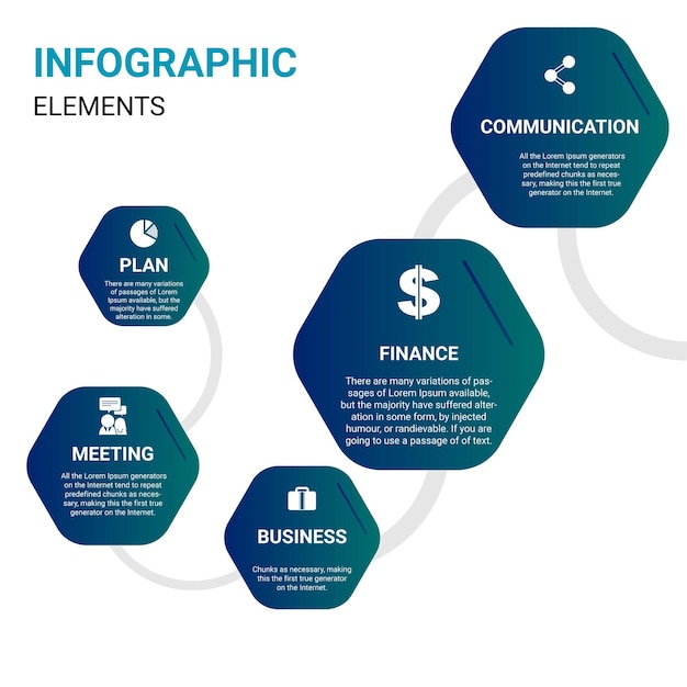 infografía forma arte vectorial