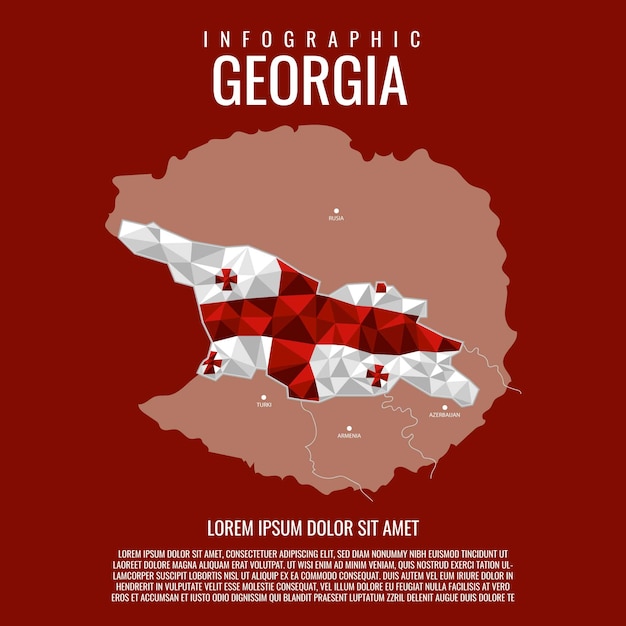 Vector infografía georgia