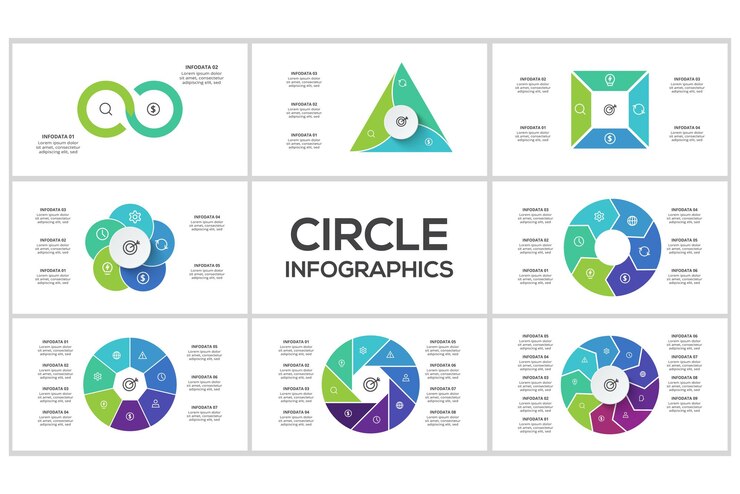 Vector infografía de línea de tiempo con plantilla de 5 elementos para presentaciones web plantilla para web en un fondo