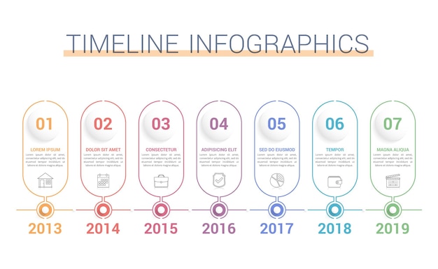 Infografía línea del tiempo