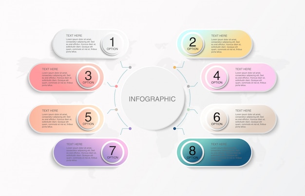 Infografía moderna y colorida.