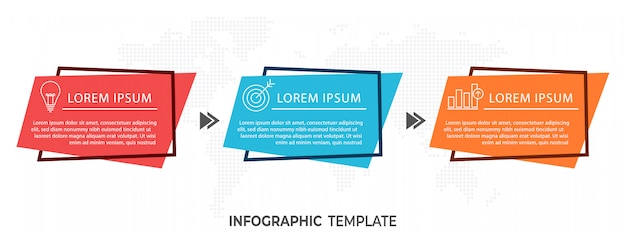 Infografía moderna línea de tiempo