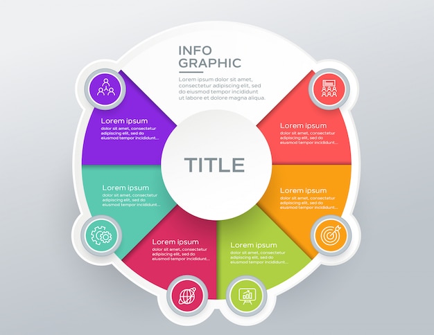 Infografía moderna de negocios