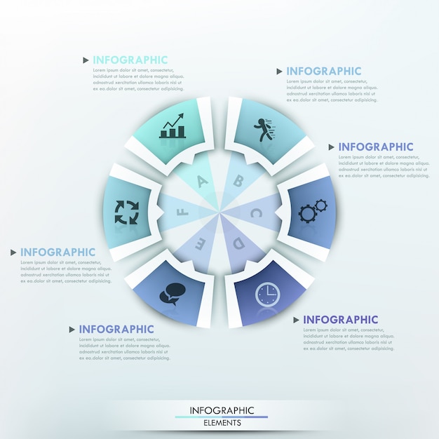 Infografía moderna opciones banner