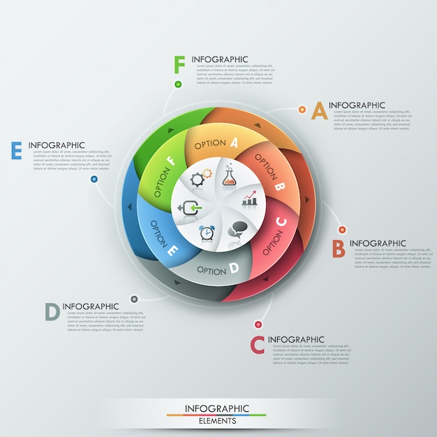 Infografía moderna opciones banner