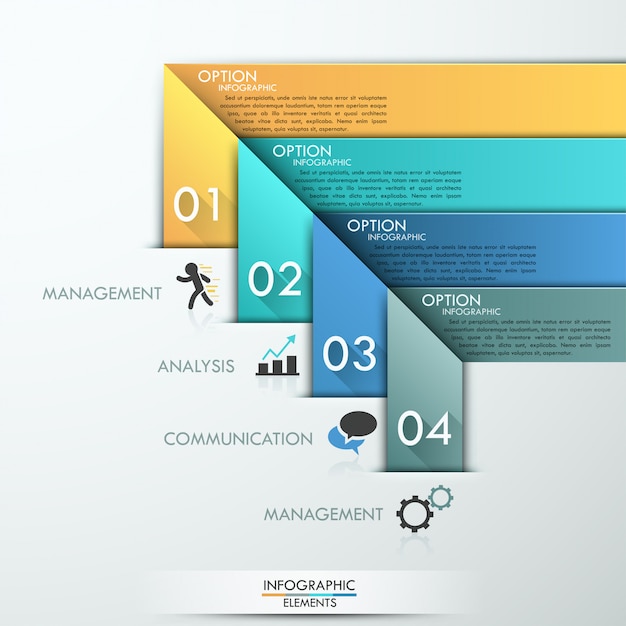 Infografía moderna opciones banner