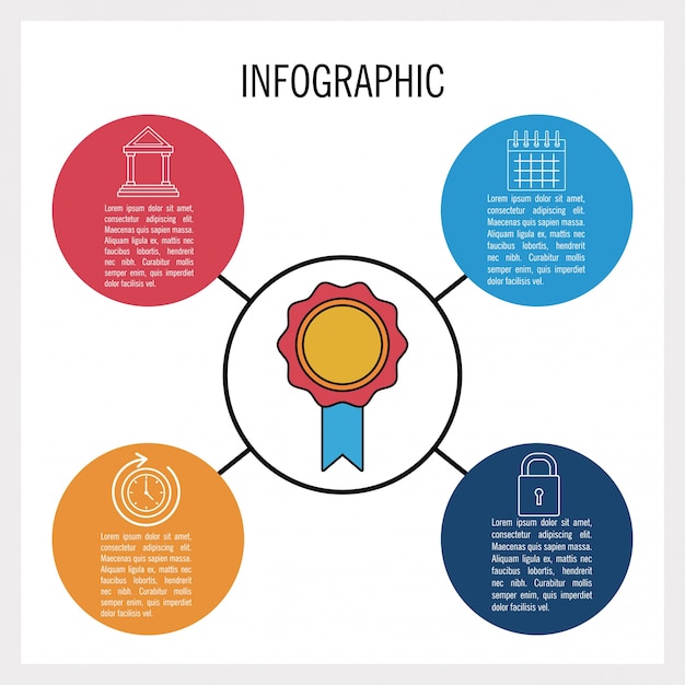 Infografía de negocios y educación