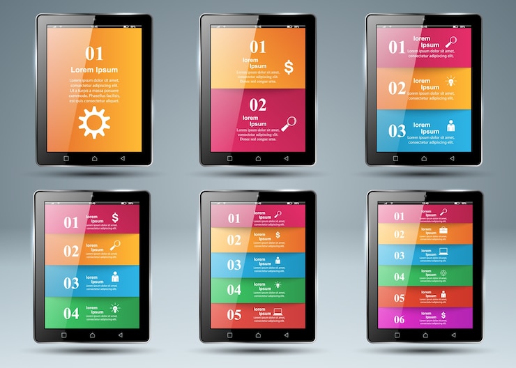 Vector infografía de negocios estilo origami