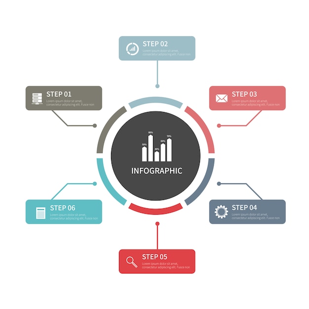 Vector infografía de negocios, gráfico infográfico, elementos infográficos