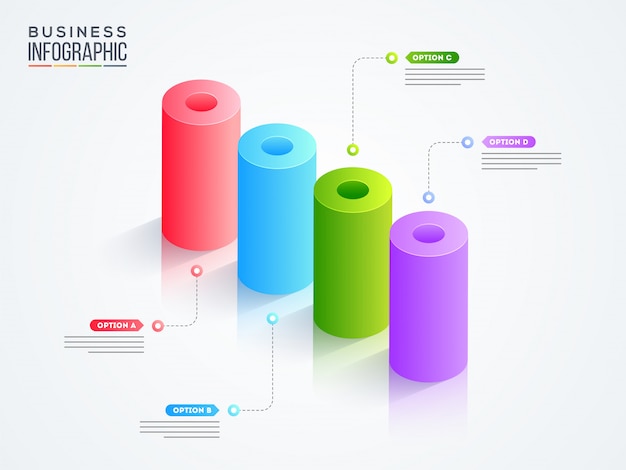 Vector infografía de negocios