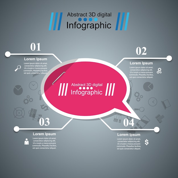 Infografía de negocios.