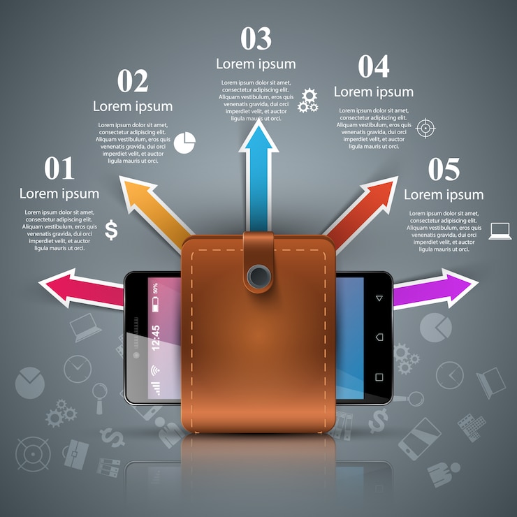 Vector infografía de negocios