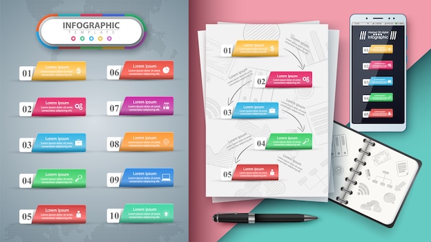 Infografía de negocios