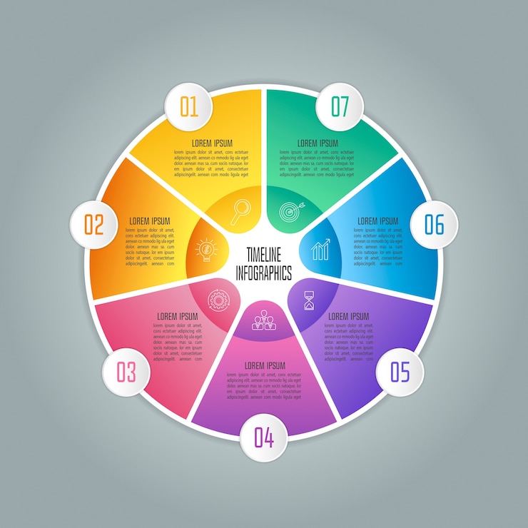 Vector infografía de negocios
