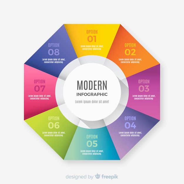 Infografía por pasos