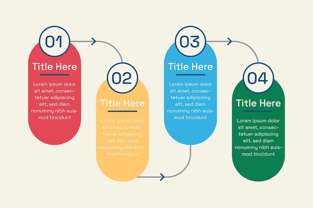 Vector infografía de plan de negocios moderno