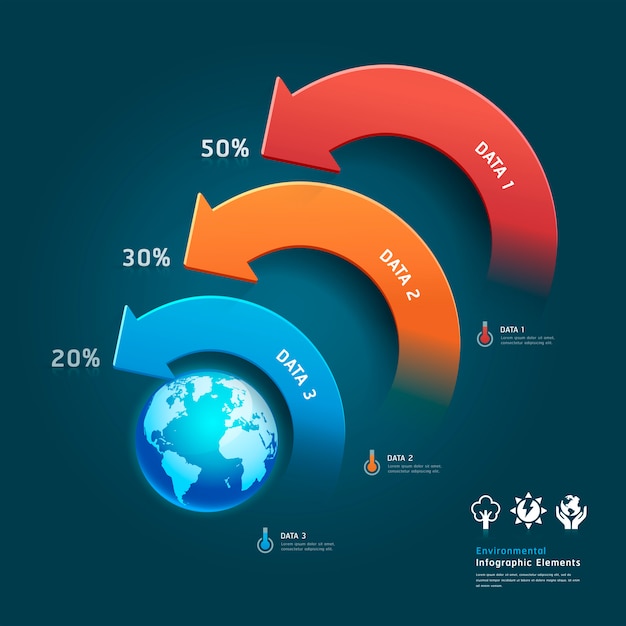 Infografía de protección del medio ambiente