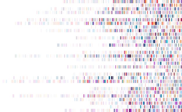 Infografía de prueba de ADN Mapa de la secuencia del genoma