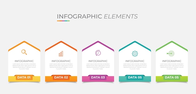 La infografía se puede utilizar para el diseño de flujo de trabajo, diagrama, informe anual, diseño web.