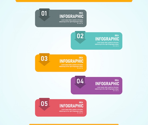 Infografía, se puede utilizar para el proceso de presentación, esquema, banner, gráfico, capa de datos