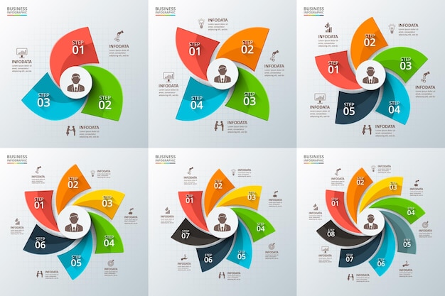 Infografía de remolino vectorial